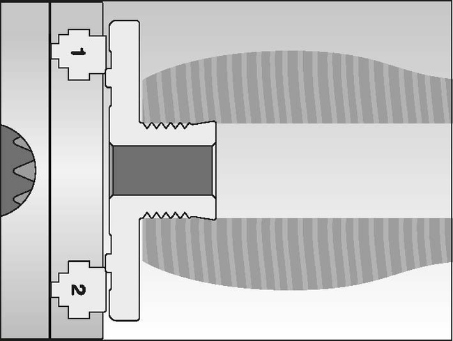Szczęki tokarskie z otworem 13 mm