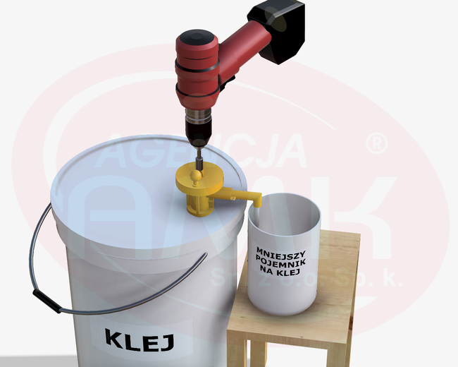 Pompa na wiertarkę, ręczna do beczki, wiadra 10 lub 30 kg