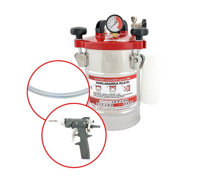 Nakładarka 5 kg z pistoletem standardowym z rękojeścią sterowanym ręcznie