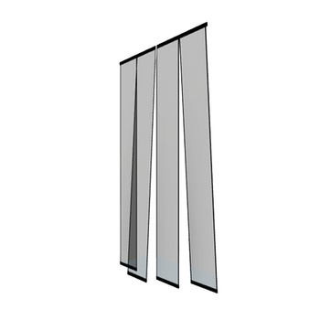 Moskitiera drzwiowa 4 pasy | kotara czarna 100x220cm