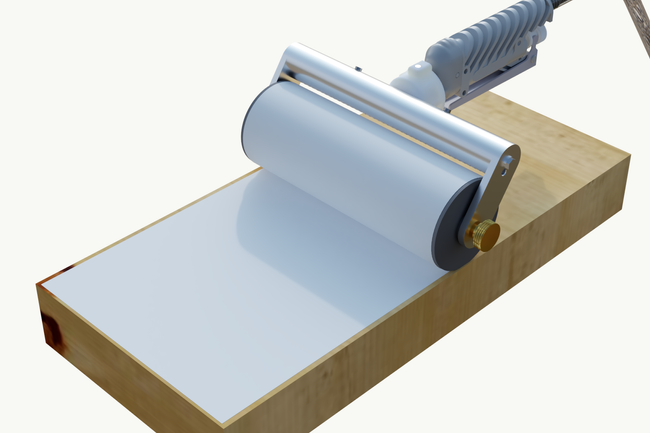 Dysza walcowa z wałkiem gumowym, szerokość 180 mm