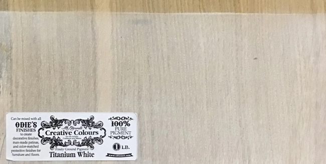 Biały Tytanowy (Titanium White) pigment do olejów do drewna Mr. Cornwall - 266 ml