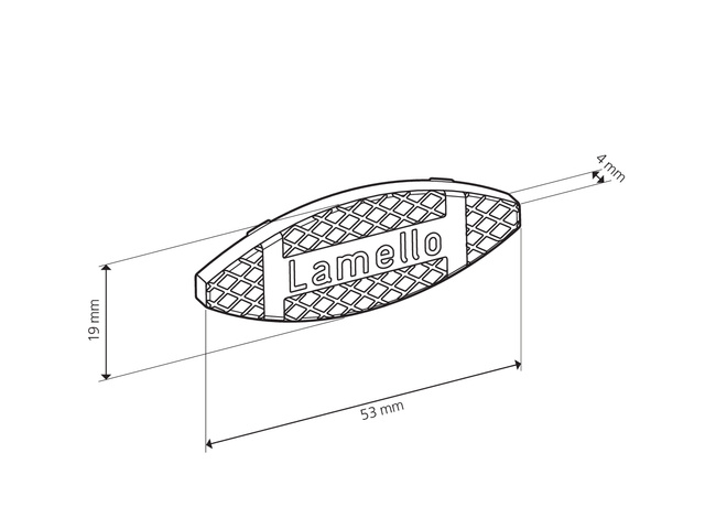 Lamelki bukowe, obce pióro Nr 10 Lamello