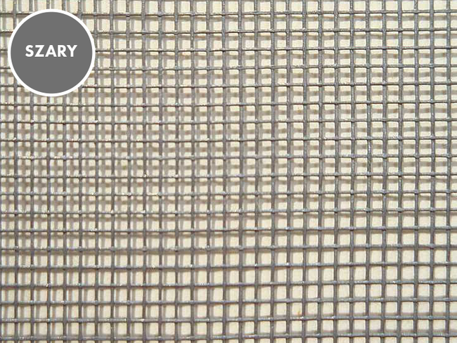 Moskitiera z włókna szklanego szara miękka szer. 0.75 m 18x16x0.2 mm