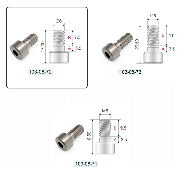 Śrubowe złącze meblowe QFIX do płyt od 16mm + śruba 6x7.5 mm HEX - 50 kpl.
