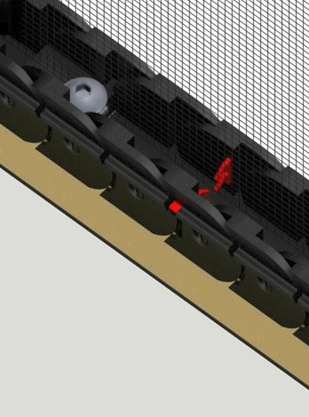 Moskitiera rolowana bezprogowa 160x230 cm biała RAL 9016