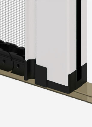 Moskitiera rolowana bezprogowa 160x230 cm biała RAL 9016