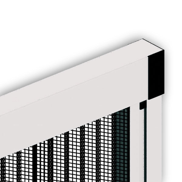 Moskitiera plisowana bezprogowa 105x230 cm biała