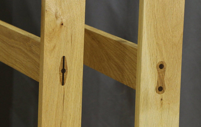 Szablon do gniazd i czopów, romb - diament