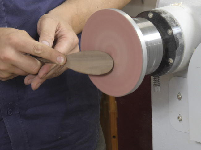 Tarcza szlifierska do tokarki do drewna Ø145 mm z rzepem