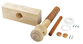 Gwintowana śruba drewniana i nagwintowany blok imadła do stołu stolarskiego WSV-15
