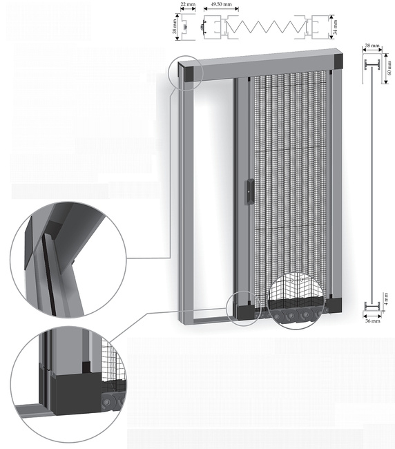 Moskitiera plisowana