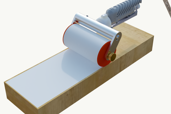 Dysza walcowa z wałkiem gąbczastym, szerokość 120 mm