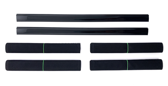 Moskitiera drzwiowa 4 pasy | kotara czarna 100x220cm