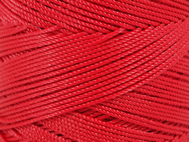 Linka polietylenowa kręcona ∅2.5mm czerwona