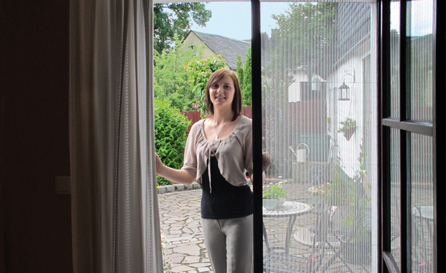 Moskitiera plisowana jednoskrzydłowa