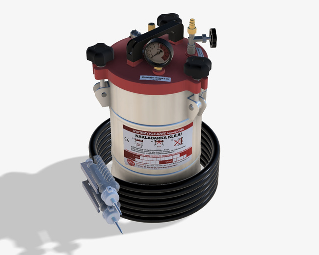 Nakładarka 5 kg do klejów PUR z pistoletem standardowym o zwiększonym przepływie sterowanym ręcznie