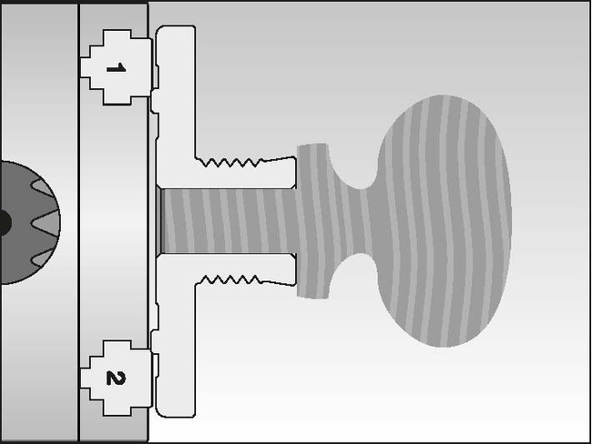 Szczęki tokarskie z otworem 13 mm