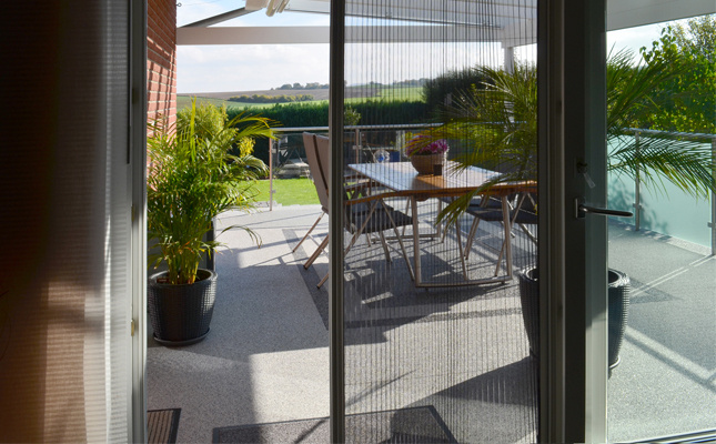 Moskitiera plisowana jednoskrzydłowa