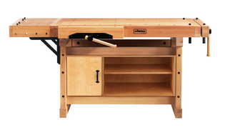 Stół stolarski ELITE 1500 Sjobergs z szafką SM07 i poszerzeniem