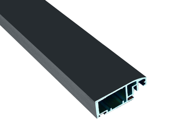 Profil aluminiowy A4 drzwiowy antracyt RAL 7016 do moskitiery ramowej - 3.2m