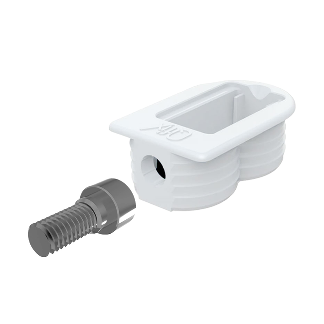 Śrubowe złącze meblowe QFIX do płyt od 16mm + śruba 6x7.5 mm HEX - 50 kpl.