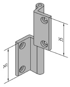 6 - Zawias do drzwi uchylnych