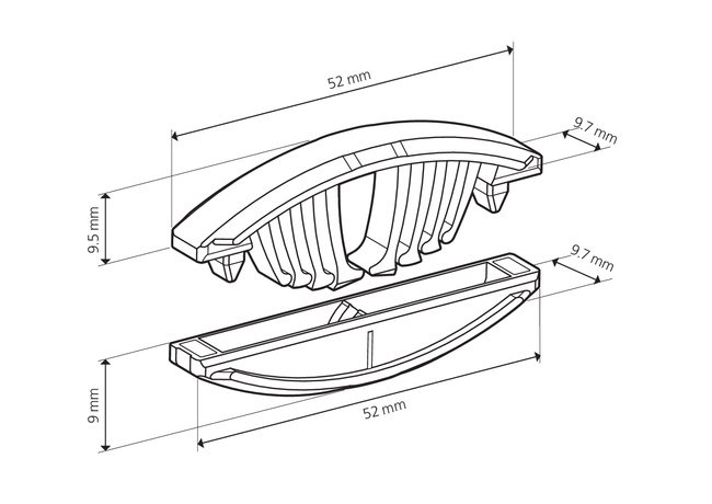Tenso P-10 - złączka ściskająca z klipsem