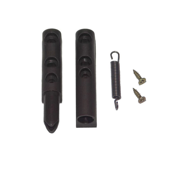 Zawias do moskitiery drzwiowej z PCV ze sprężyną (samozamykaczem)