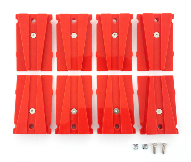 Szablony typu "jaskółczy ogon" 8 sztuk z PCV