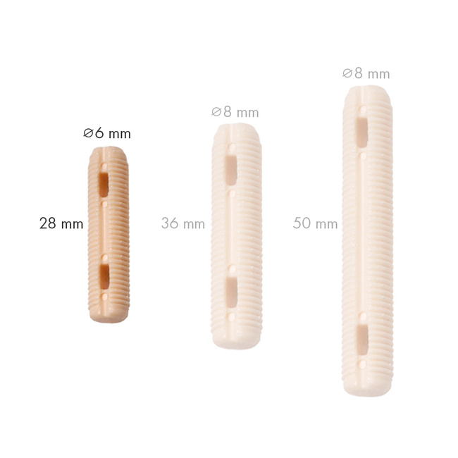 Kołek meblowy Ø6 x 28 mm z tworzywa sztucznego KNAPP – 50 szt.