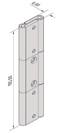 6 - Zawias do drzwi wahadłowych