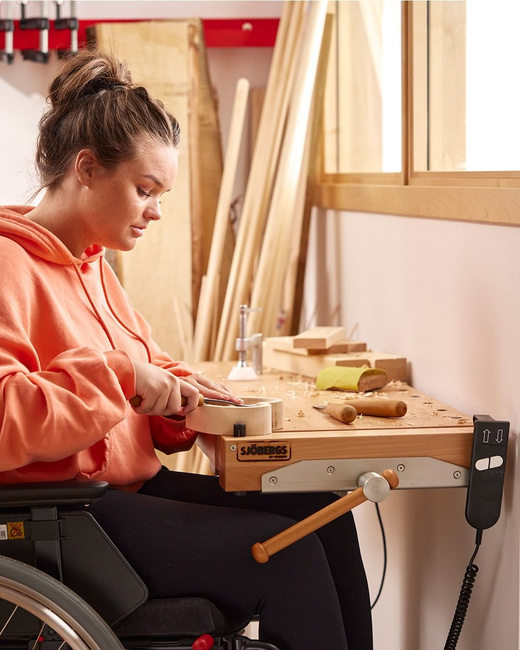 Stół stolarski z regulacją wysokości Duplex 1-stanowiskowy