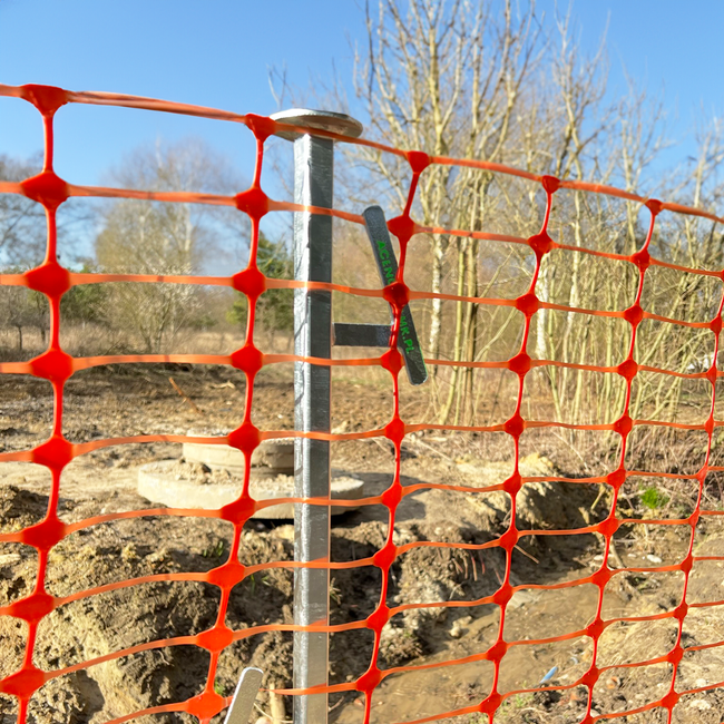 Plastikowa siatka ogrodzeniowa, budowlana szer. 100cm x 50m