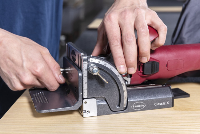 Akumulatorowa Lamelownica Classic X Aku Lamello w kartonie