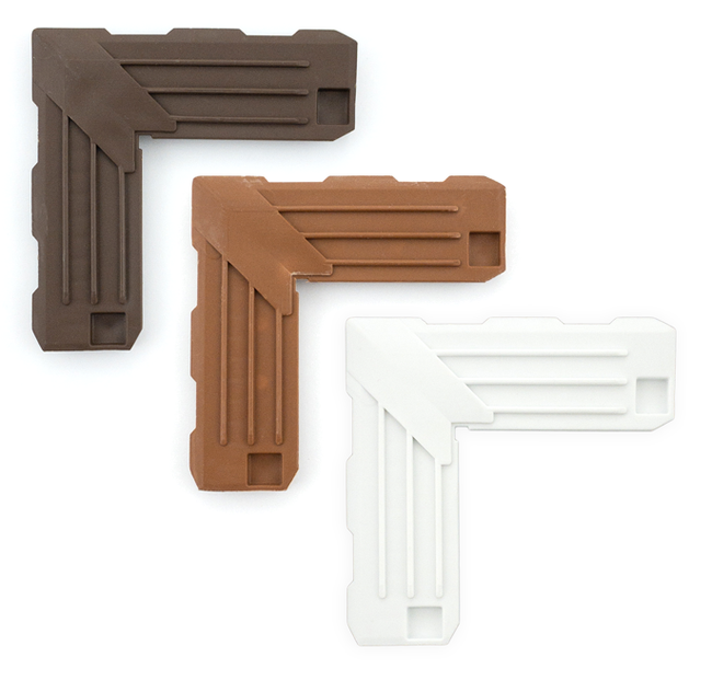 Narożnik do moskitiery, wewnętrzny z PCV A6 biały RAL 9016