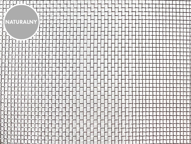 Moskitiera ze stali nierdzewnej, naturalna szer. 1.2 m 18x16x0.21 mm