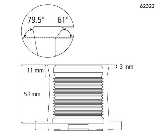 Szczęki tokarskie 55 mm