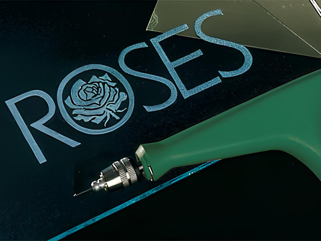 Grawerka, grawerownica z 4 bitami/rylcami Record Power