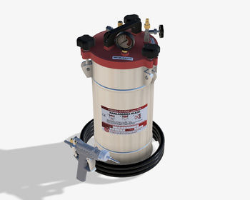 Nakładarka 10 kg do klejów PUR z pistoletem standardowym o zwiększonym przepływie i z rękojeścią sterowanym ręcznie