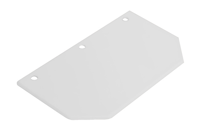 Płaska klamka aluminiowa do moskitiery biały RAL 9016, wewnętrzna, RAL