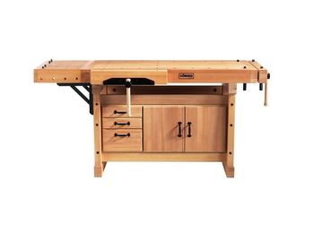 Stół stolarski ELITE 1500 Sjobergs z szafką SM03 i poszerzeniem
