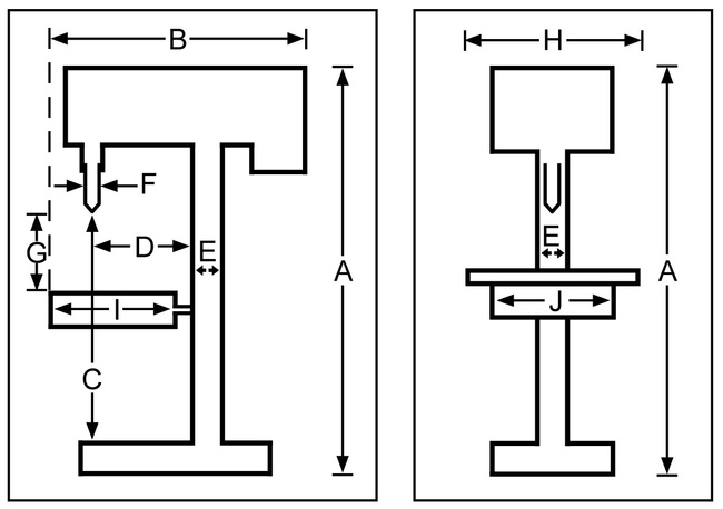 210Z Wiertarka kolumnowa stołowa Ø 10 mm wraz z imadłem 230V
