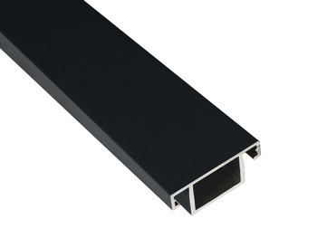 Poprzeczka wzmacniająca do moskitiery drzwiowej ciemny brązowy RAL 8022 A4 - 3.2m