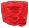 Lina polietylenowa kręcona ∅8mm czerwona