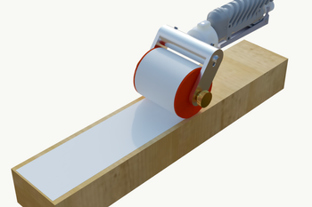 Dysza walcowa z wałkiem gąbczastym, szerokość 70 mm