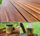 Stół ogrodowy z drewna tekowego zaimpregnowany olejami Odie's