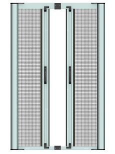 Moskitiera rolowana drzwiowa dwuskrzydłowa 300x240 cm biała RAL 9016