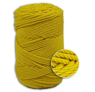 Linka polietylenowa kręcona ∅ 3.5mm żółta