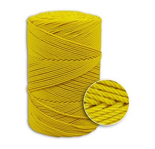 Linka polietylenowa kręcona ∅ 3.0mm żółta